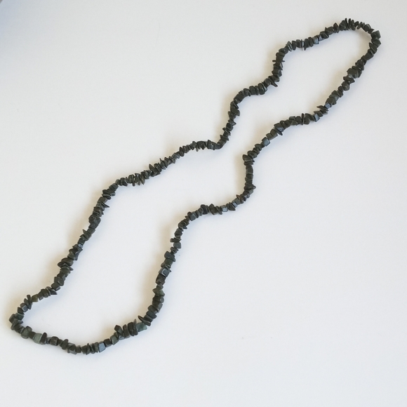 *Relisted* Rare Authentic & Gorgeous Black Turquoise Stone African Necklace - Picture 2 of 5